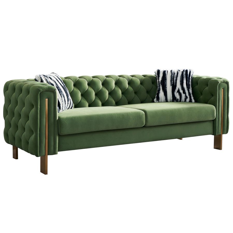 Modern Velvet Sofa 3 Seater Sofa